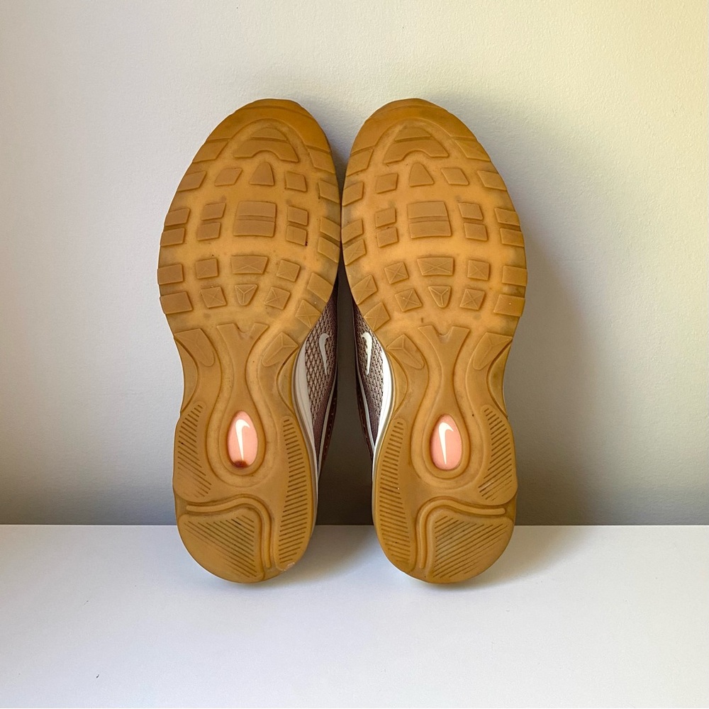 Nike Women's Air Max 97 Slip-On Sneakers Pink Tan White - Picture 14 of 14